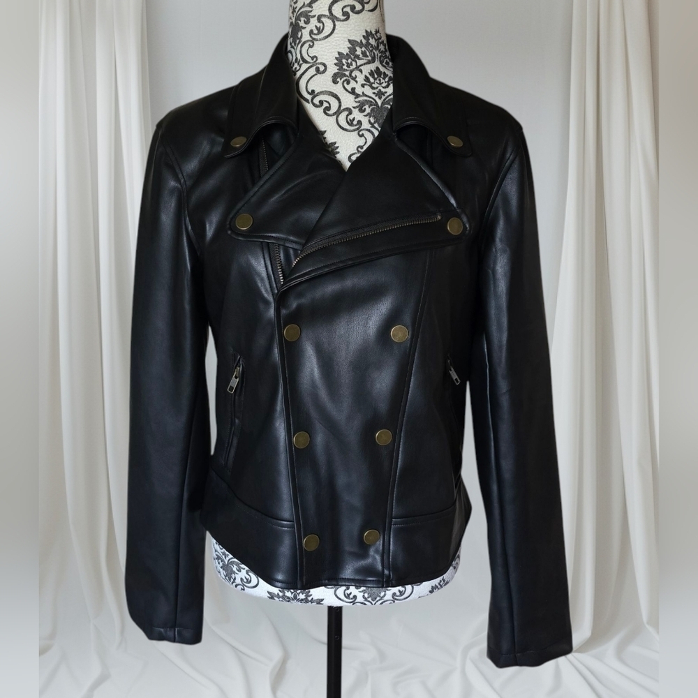 Jackson Rowe Bond Faux Leather Jacket size small - Picture 2 of 16